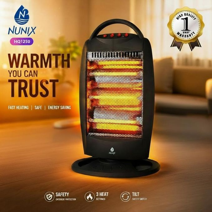 Nunix HQ1250 Room Heater – Powerful Electric Heater