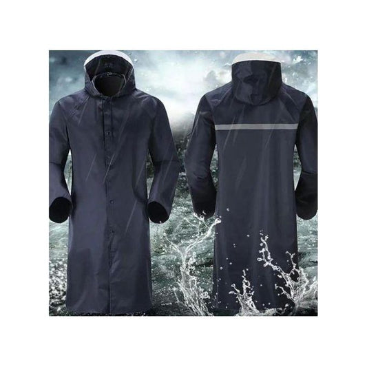 Heavy Quality Unisex Adult Raincoat with Cap – 110cm Length, Fits Up to 120kg
