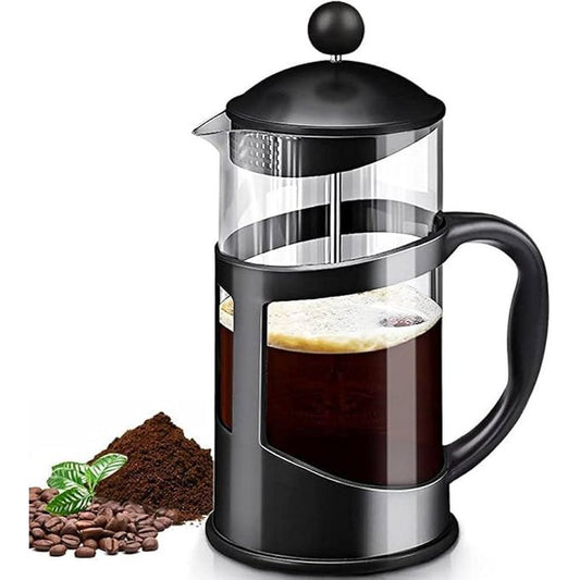 800ML Silver Stainless Steel Mirror French Press Coffee Plunger