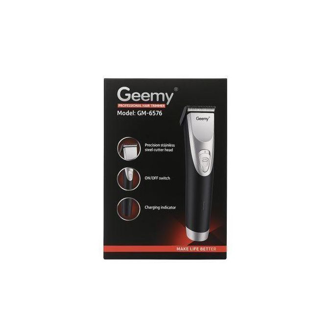 Geemy GM-6576 Professional Hair Trimmer – Rechargeable Cordless Shaver