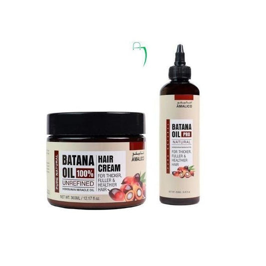 AMALICO Batana Oil and Hair Cream Combo
