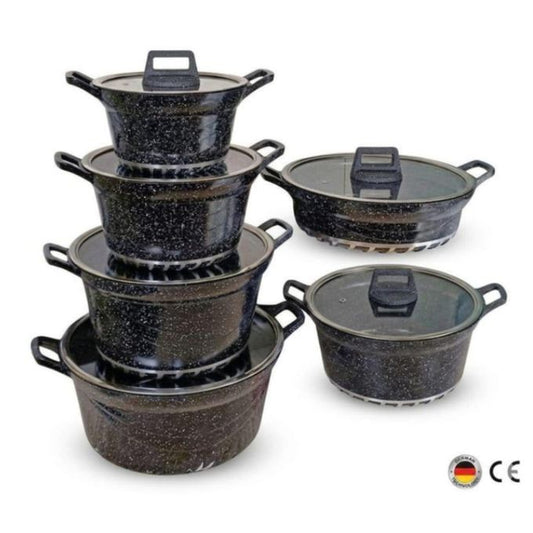 Bosch 10-Piece Granite Non-Stick Cookware Set – Black