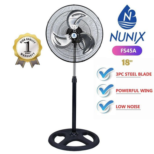 Nunix FS45A 18-Inch Standing Fan