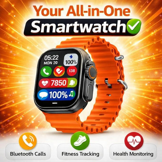 Smartwatch with Health Monitor for Android & iOS