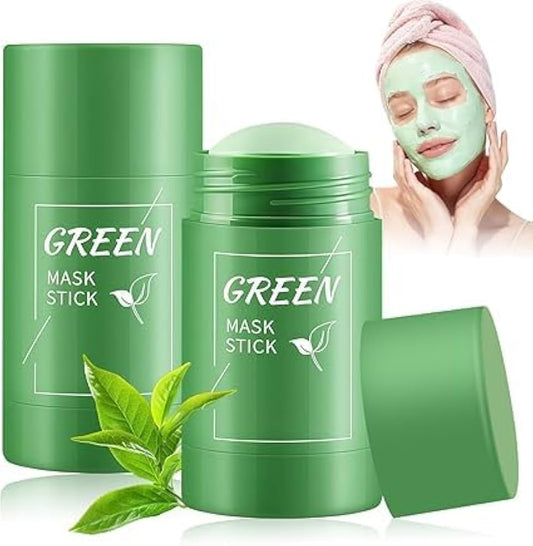 Guanjing Green Tea Clay Mask Stick for Acne, Blackheads & Uneven Skin Tone