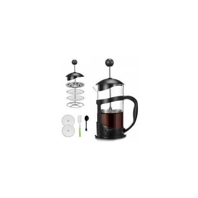 800ML Silver Stainless Steel Mirror French Press Coffee Plunger