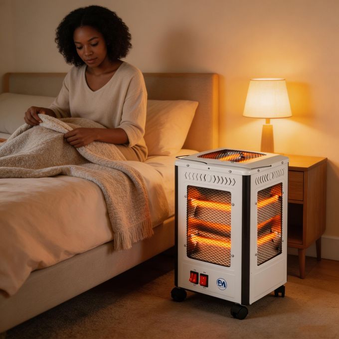 EM Quartz Heater 2000W – 5 Heat Settings Room Heater