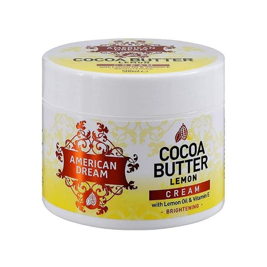 American Dream Cocoa Butter Lemon Brightening Cream – 500ml